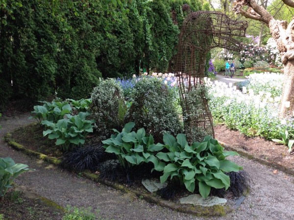 Children's Garden sea serpent topiary